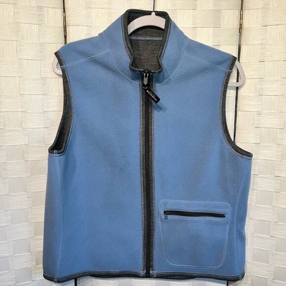 Woolrich Trailhead Fleece Reversible Vest Women’s Size Large In Glacier - Picture 2 of 8